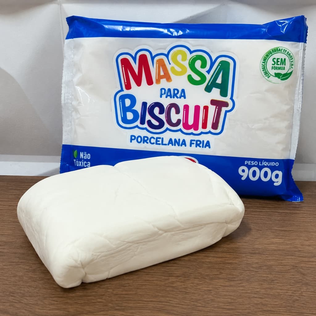 Massa P/biscuit 900g Branco Radex Un