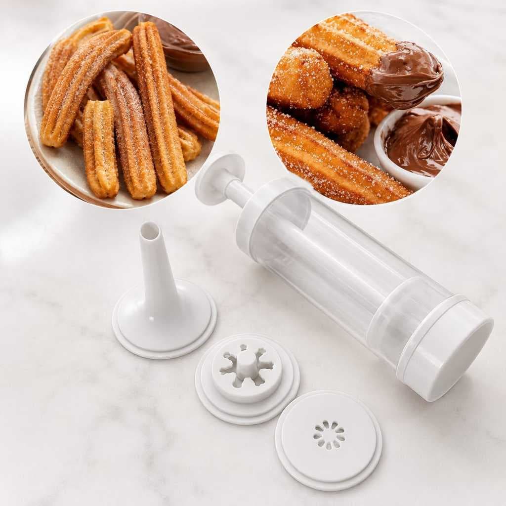 Máquina de Fazer Churros  Manual  Nitron  Modelador  Recheador  Fácil  Caseiro  Resistente