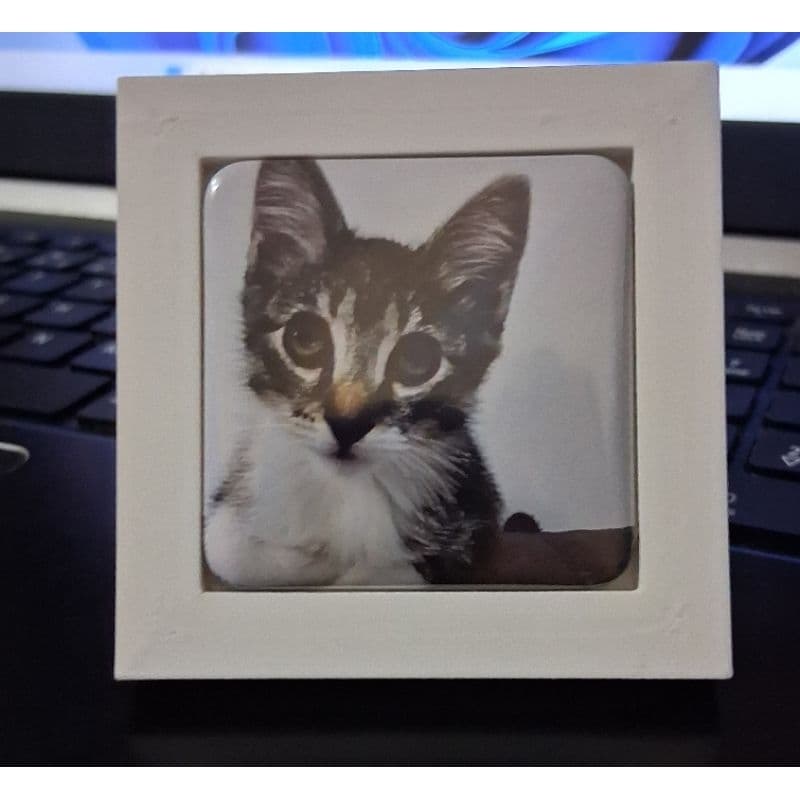 Porta retrato com 1 foto imã quadrada
