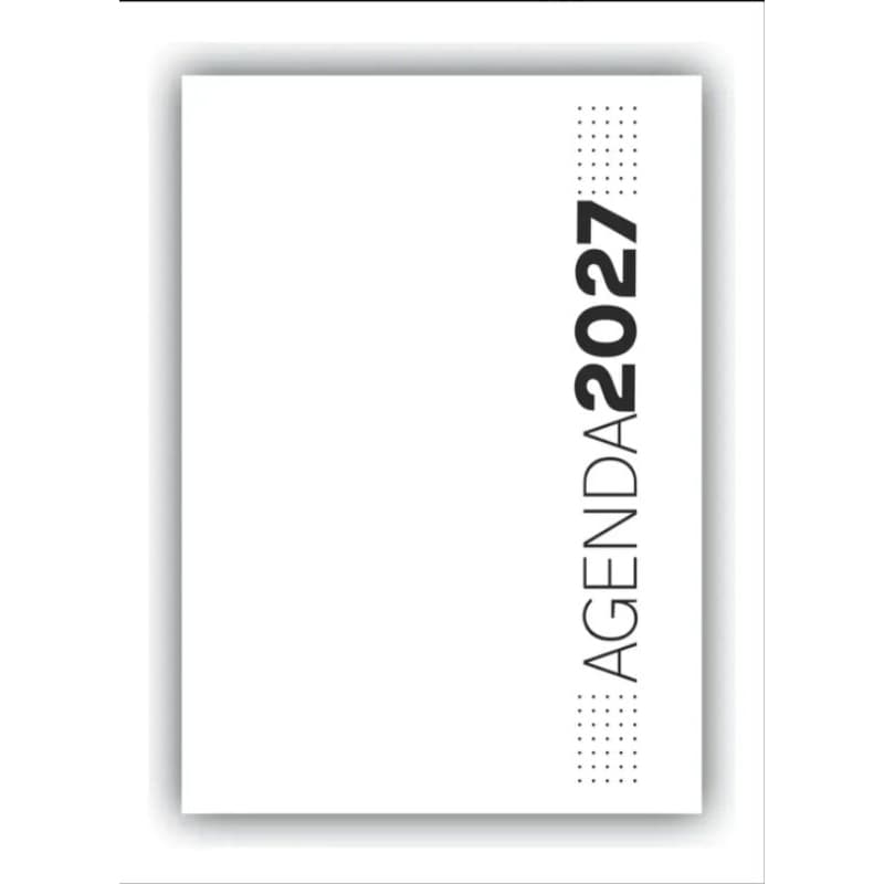 Miolo de Agenda Anual A5 2027 | Kit com 10 Miolos | 350 Páginas Cada | Papel Offset 75g | Sábado e Domingo Juntos