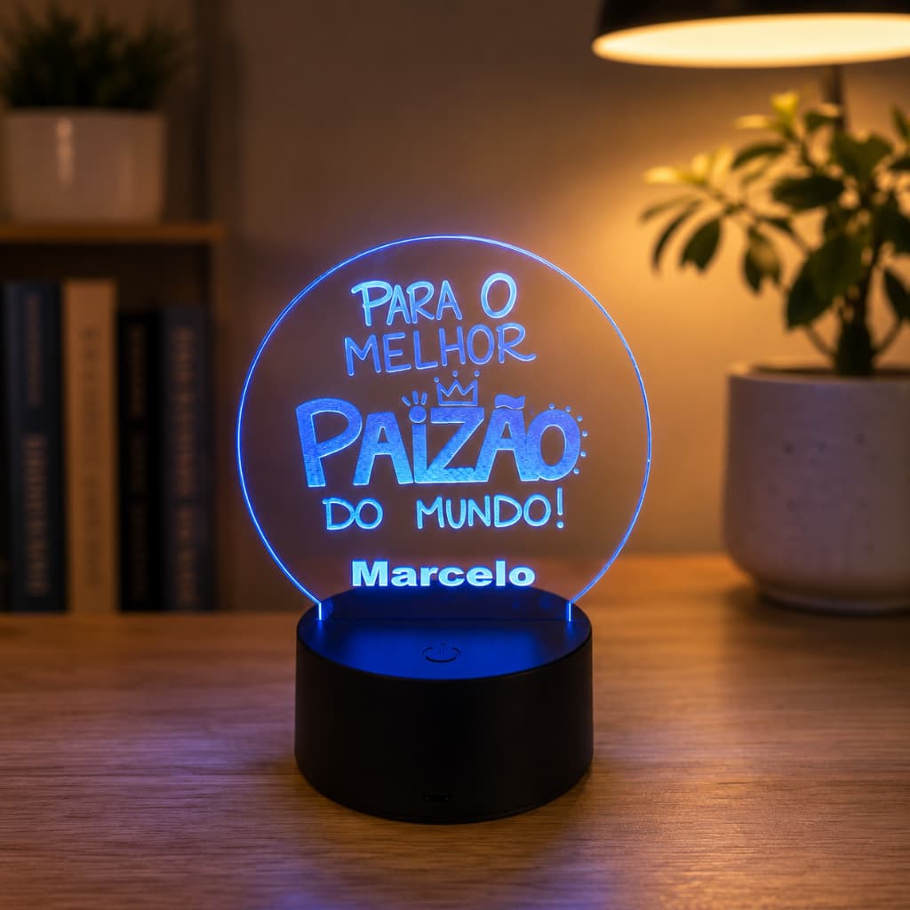 Luminária LED Paizão Personalizada com Nome
