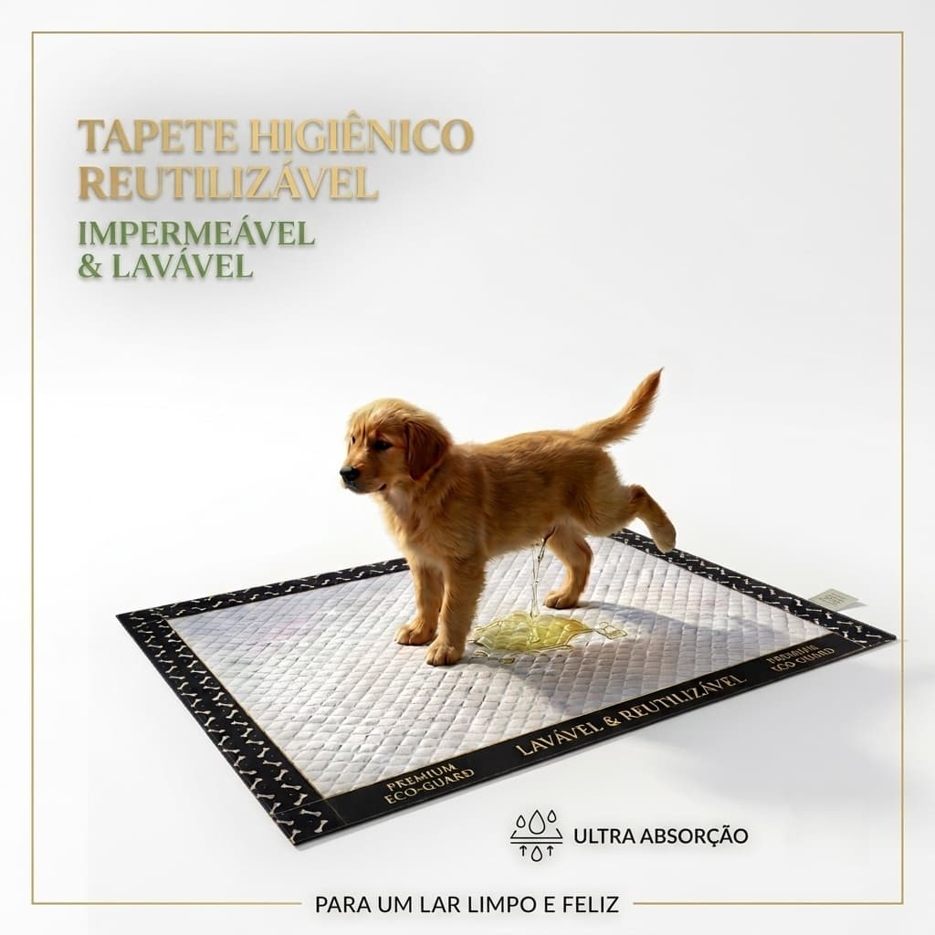 Tapete Higiênico Impermeável Grande 100 x 70 Lavável  - Base Matelada