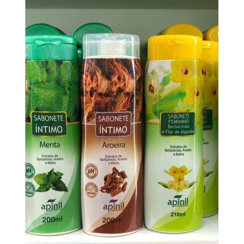 Sabonete Íntimo Apinil 200ml Limpeza Suave e Frescor Diário