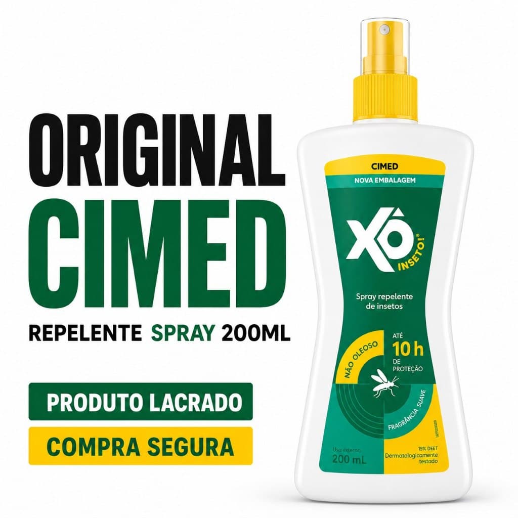 Repelente Spray Xô Inseto Cimed 200ml Não Oleoso Fragrância Suave