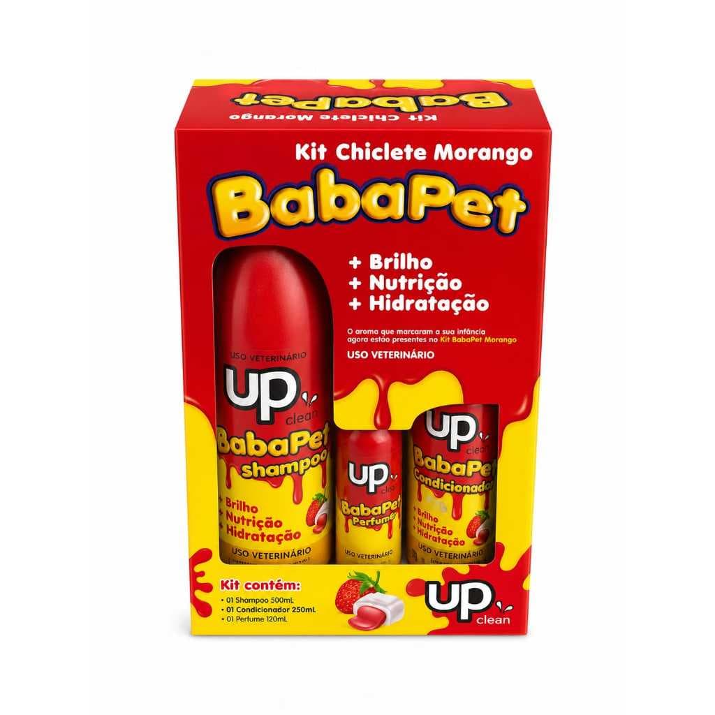 Kit BabaPet Chiclete Morango