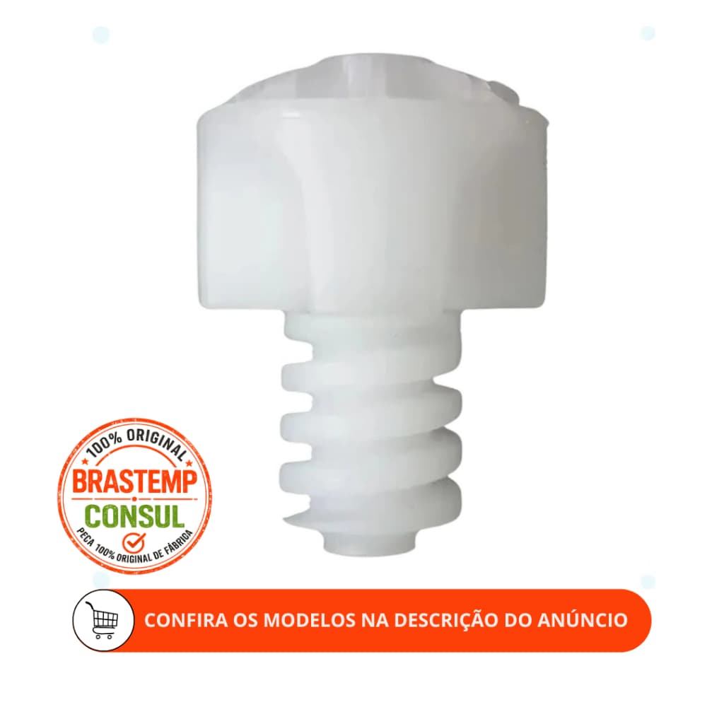 PÉ NIVELADOR GELADEIRA E FREEZER CONSUL/BRASTEMP ORIGINAL 326040775 - BRA30B - BRA30C  (DEMAIS MODELOS NA DESCRIÇÃO)