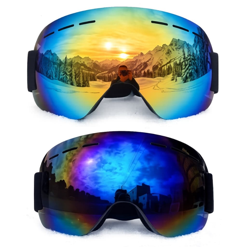 Óculos Esqui Snowboard Jetski Neve Uv 400 Kit 2 Unidades