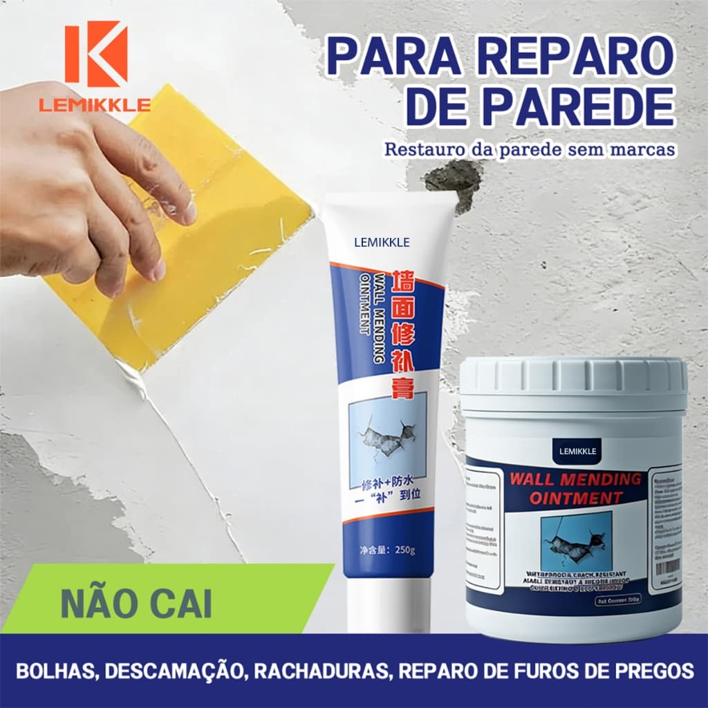 LEMIKKLE - 500g / 1kg pasta de reparação da parede, reparação da pele da parede, rachadura, queda, buraco+espátula
