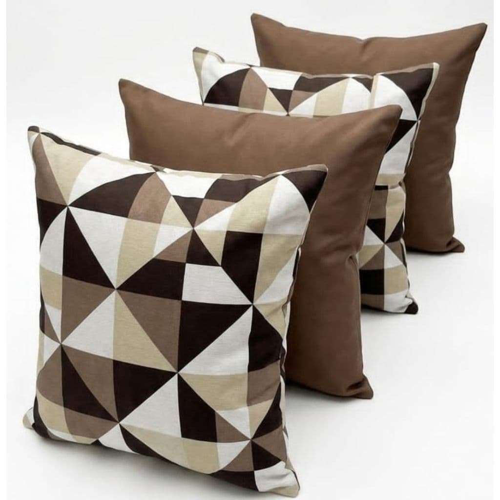 Kit 4 Capas De Almofada 45x45 Decorativa Zíper Invisível Para Sofá Sala Quarto Barato