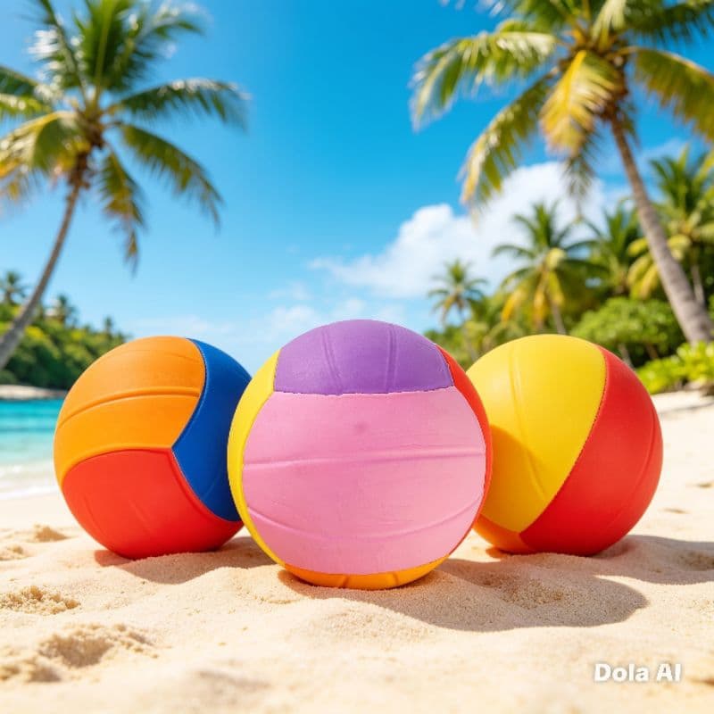 1 Bola de Vôlei Praia de EVA Colorida