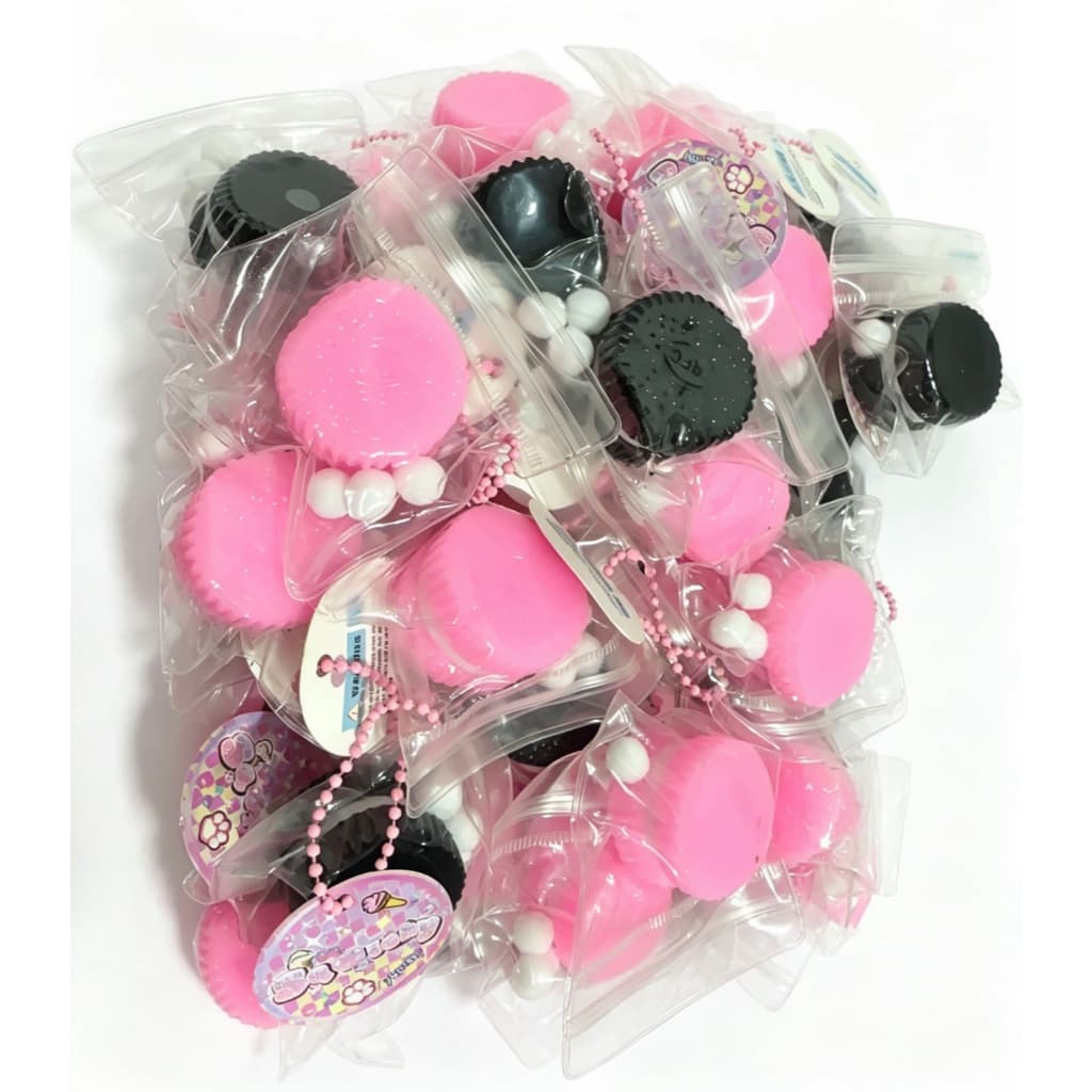 Squishy de Silicone em Formato de Biscoito Oreo Chaveiro Anti‑Estresse