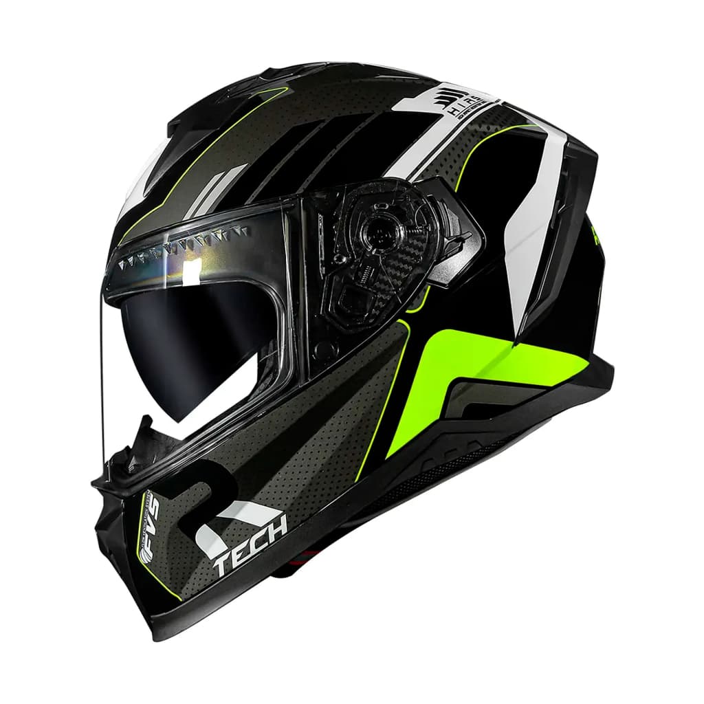 Capacete Moto Race Tech Volt Track Titânium Preto ff302 Fosco Fechado Óculos Interno Fume
