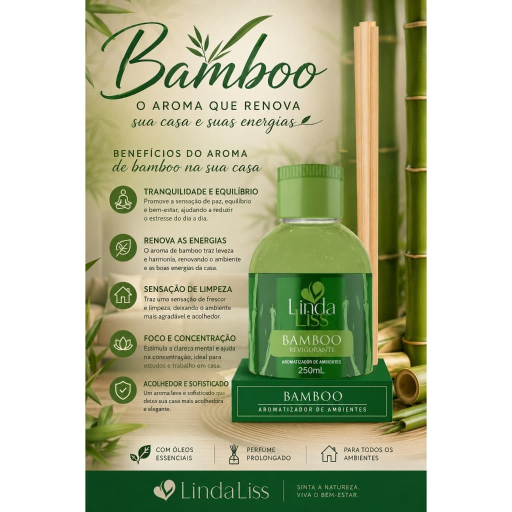 Aromatizador Ambientes c/ Varetas Difusoras, Aromas para Casa, Sala, Quarto, Banheiro e Escritório Fragrâncias Diversas