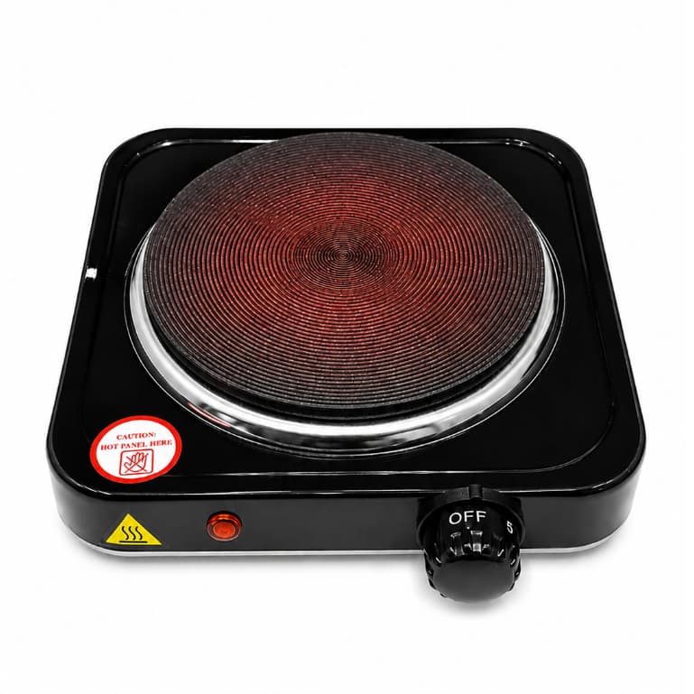 Fogão Cooktop Elétrico 1 Boca Portátil Chapa 1200W 110/220V