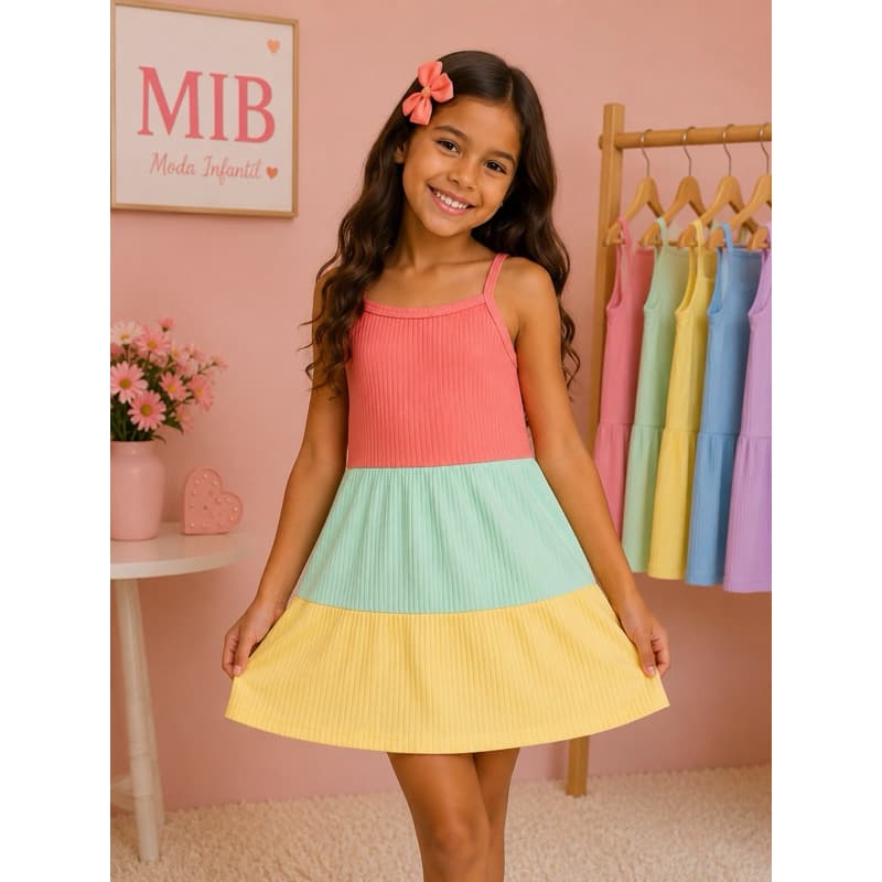 vestido 3 Marias + laço de cabelo