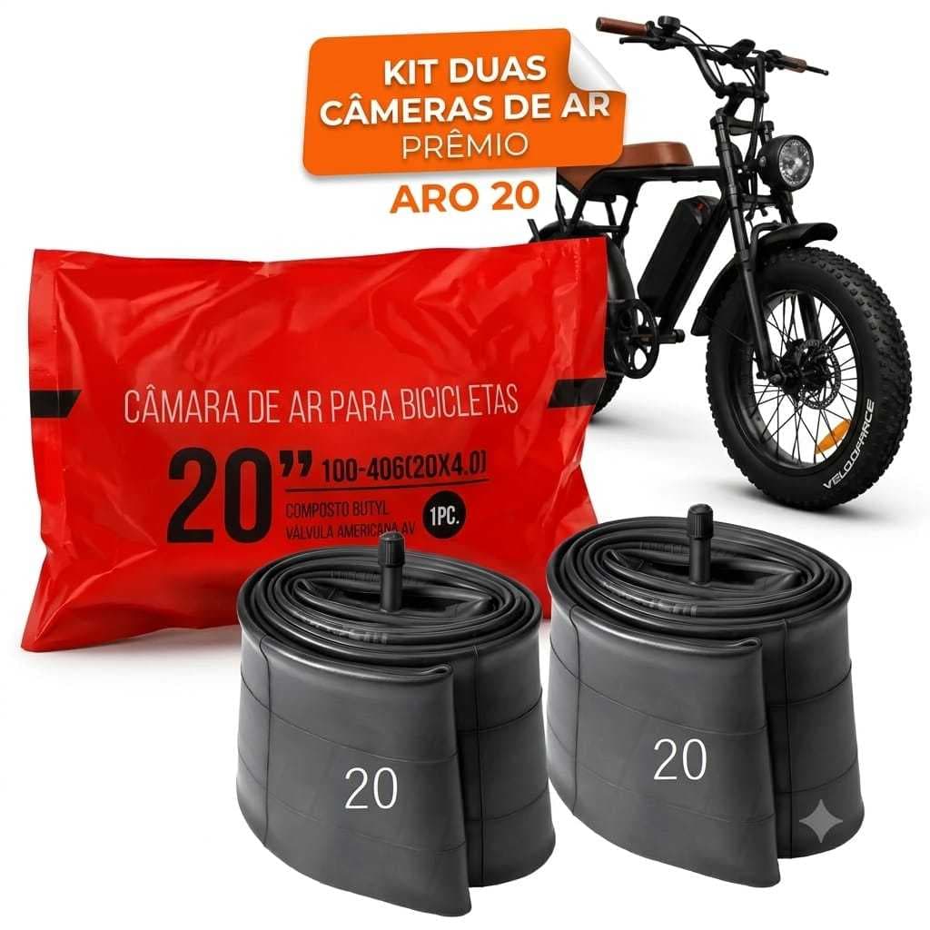 câmara de ar bicicleta aro 20 4.00 scooter mobilete caloi kit 2 câmara resistente