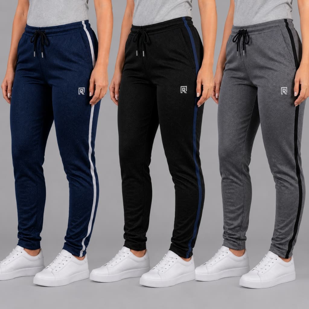 Kit 3 Calças Feminina Dry Fit Slim Academia Esportiva Treino Calça Confortável Casual Dia Dia