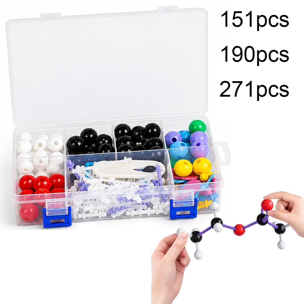 Kit 270 De Modelo Molecular Conjunto De Estrutura De Química Orgânica De 23 Mm Para Professores De Alunos Uni