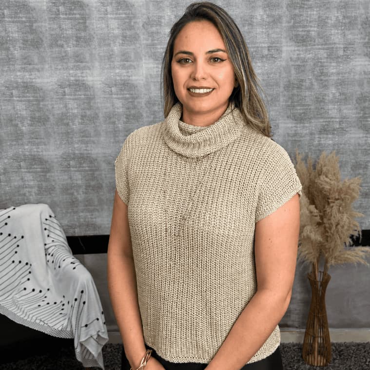 Blusa De Frio Feminina Tricô Gola Alta Gola Boba Manga Japonesa Confortável  Outono Inverno