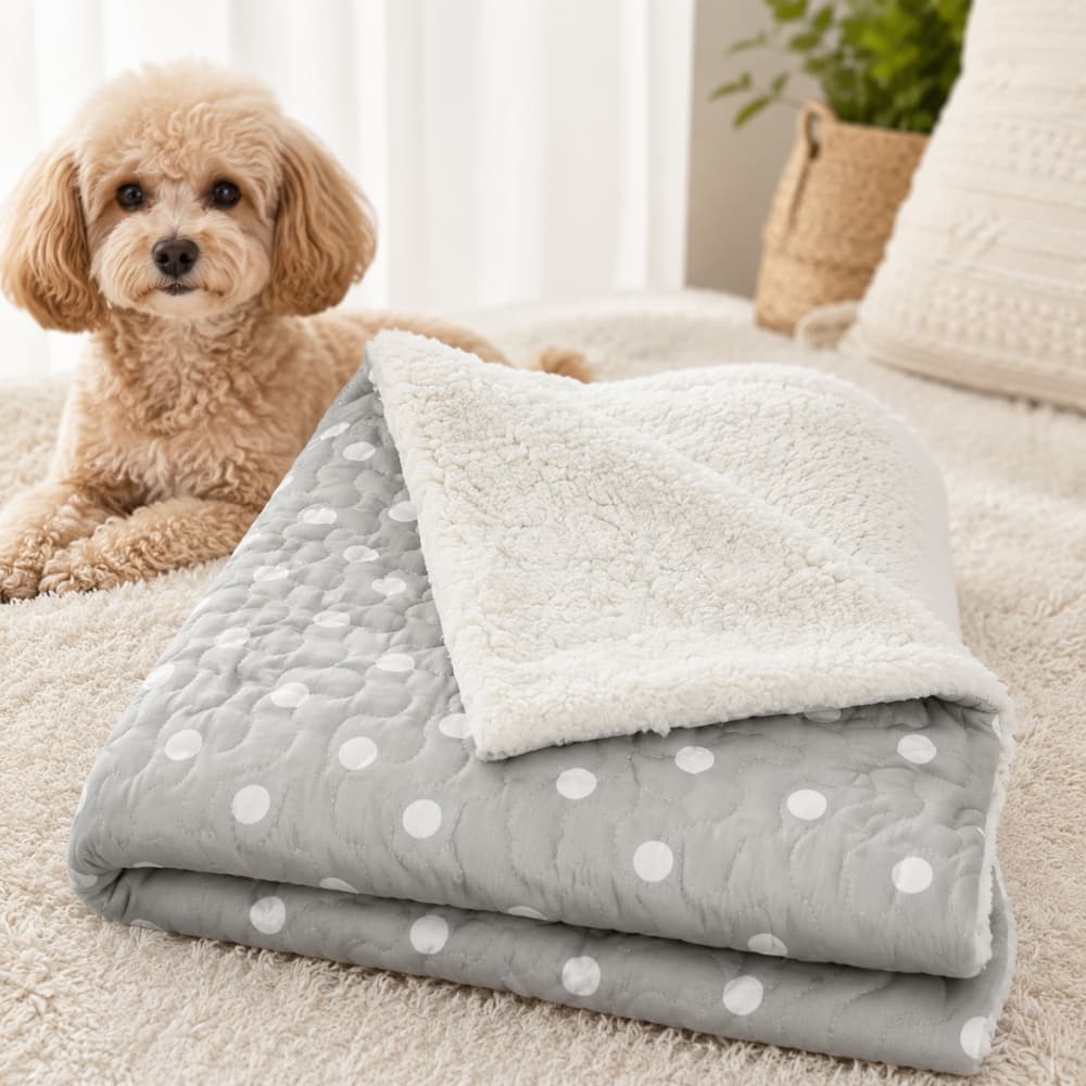 Manta Cobertor Pet 2 Em 1 Para Cachorro E Gato Macia Confortável Dupla Face 75x80cm
