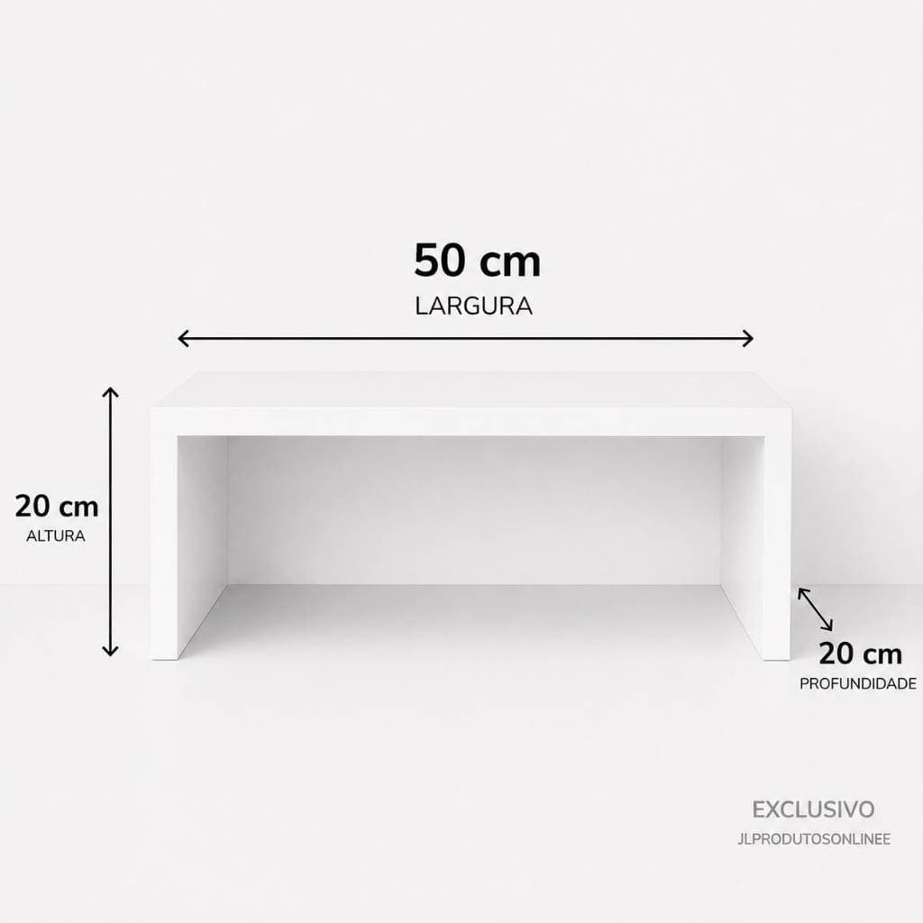 SUPORTE PRATICO E VERSATIL - 50X20X20 Ideal para organização e decoração