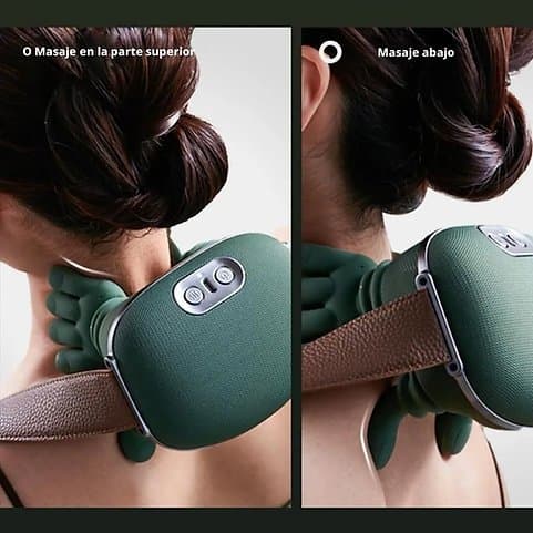 Massageador Elétrico de Ombro e Pescoço 4D com Aquecimento Duplo