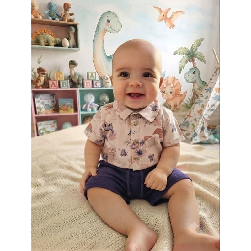 conjunto bebê 6 à 9 meses menino premium alakazoo