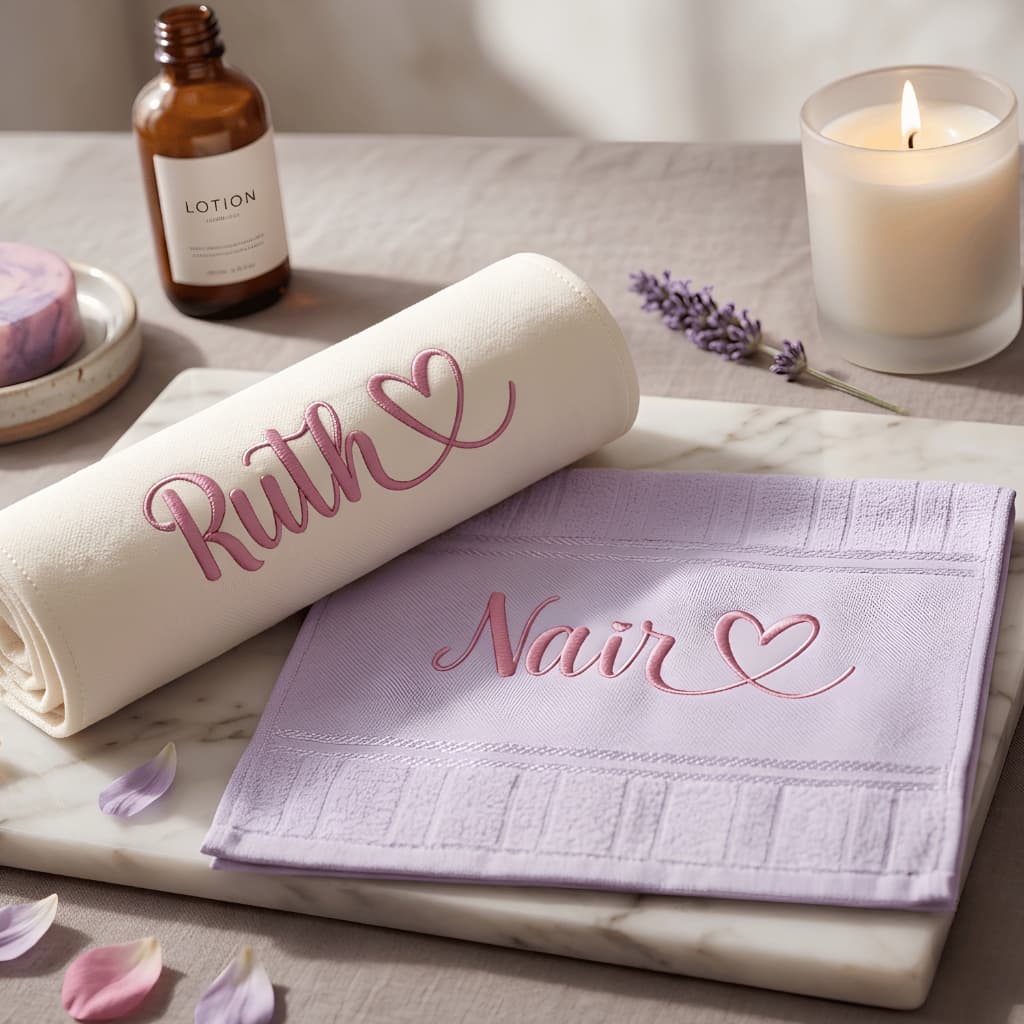 Toalha Lavabo Personalizadas com Nome Bordado