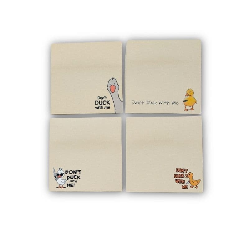 Bloco Autoadesivo 76x76mm Nota Adesiva Pato Fofo Post-it Memo Pad
