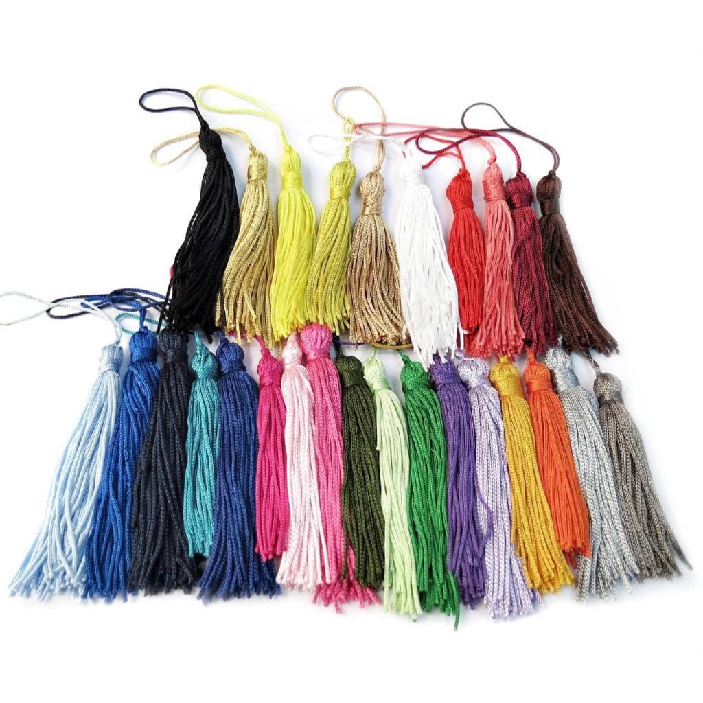Pingente De Seda Tassel 7 cm com 10 unidades