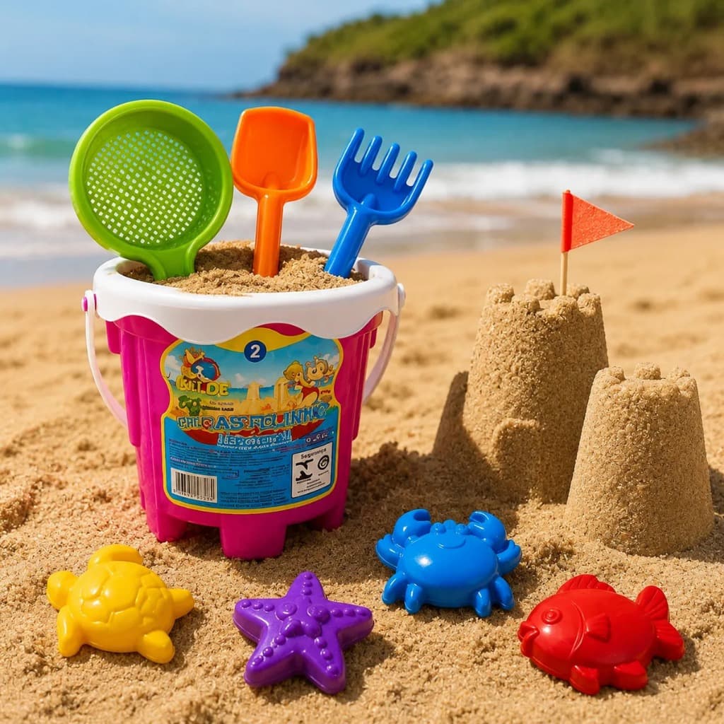 Baldinho Areia Balde Praia Binquedo Infantil Menino Menina Verão Piscina