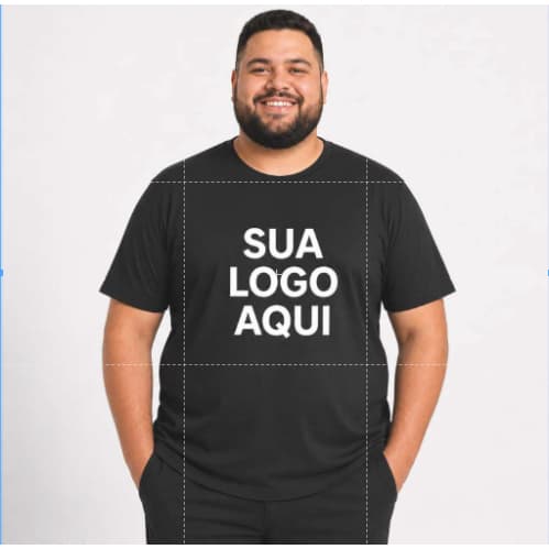 Camisa Camiseta Plus Personalizada Plus Size G1 ao G3 Sua Foto Logo ou Arte aqui 100% Algodão
