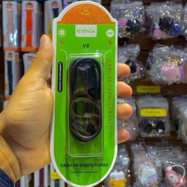 Cabo Turbo Carregador Tipo-C com Carregamento Rápido para Celular