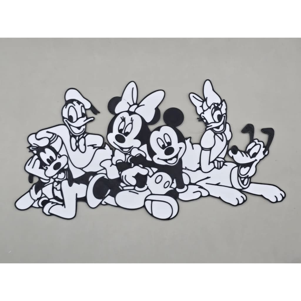 placas 3D para colorir mickey mouse