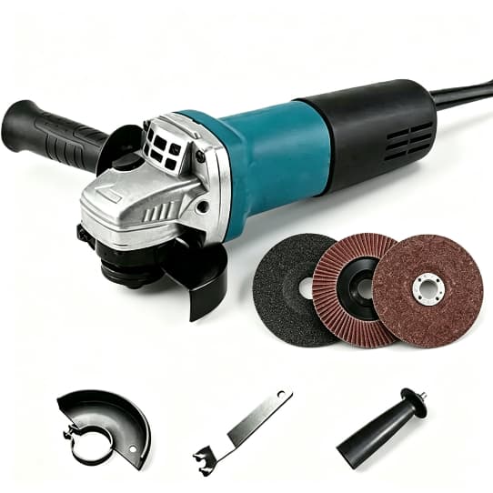 Esmerilhadeira Angular 900W 11000rpm, disco 100mm, corta metal e madeira, com proteção anti respingo