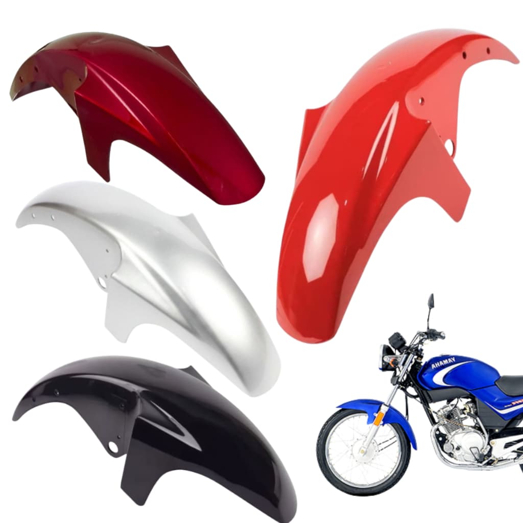 Paralama YBR 125 2002 a 2008 Yamaha Dianteiro Modelo Original Encaixe Perfeito Brilho Envernizado