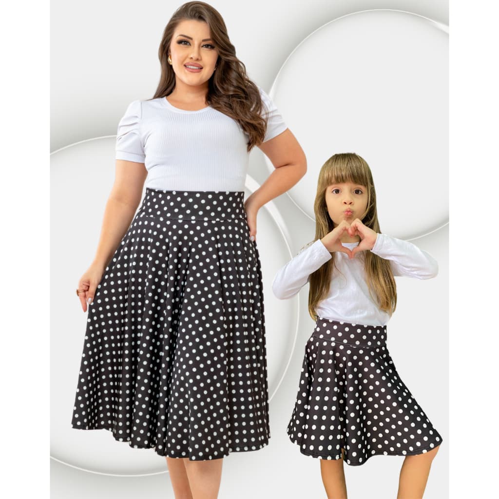 KIT SAIA POÁ MÃE  E FILHA   ANOS 60 .