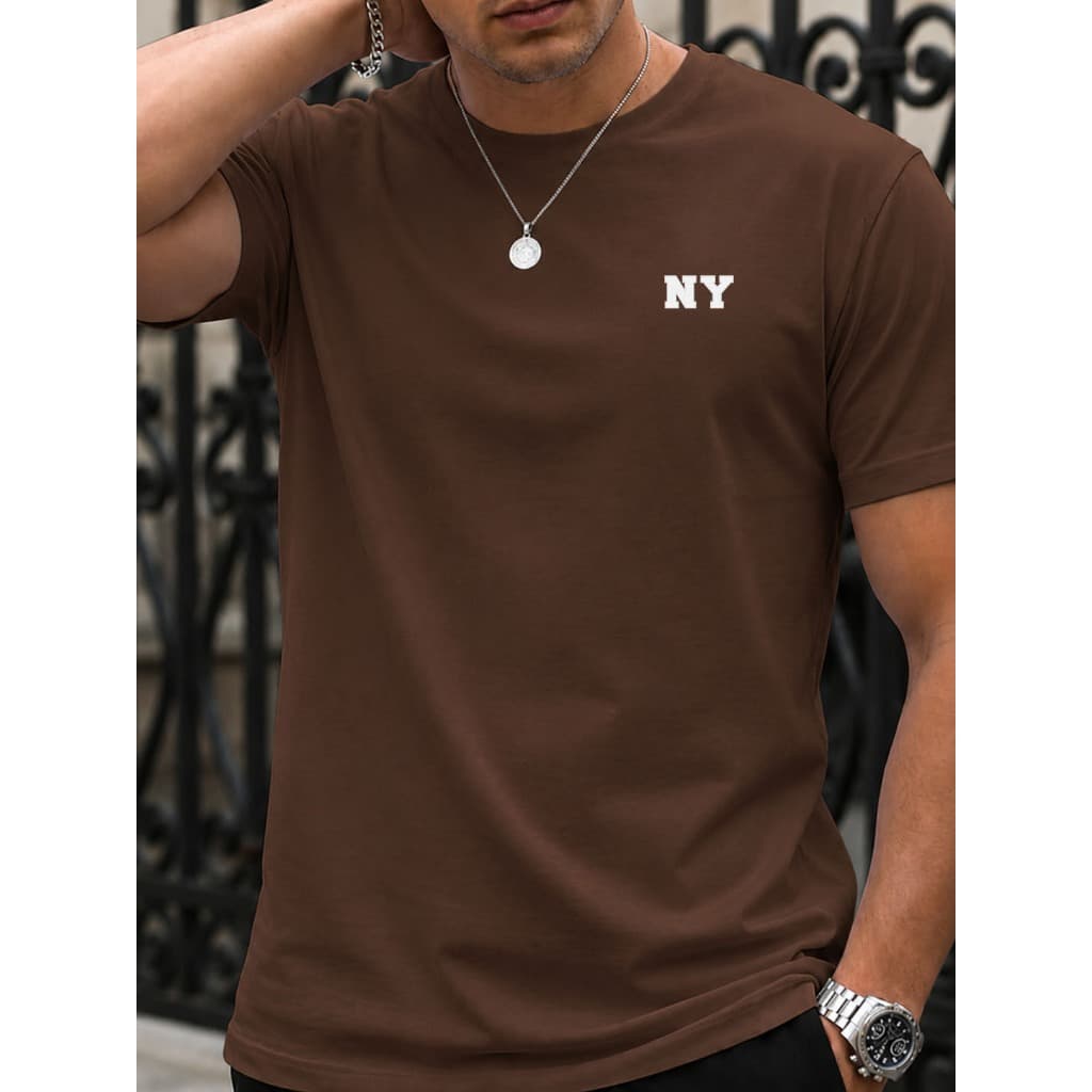 Camiseta Masculina 100% Algodão Fio 30.1 Gola Redonda Camisa Confortável Varias Cores Oferta