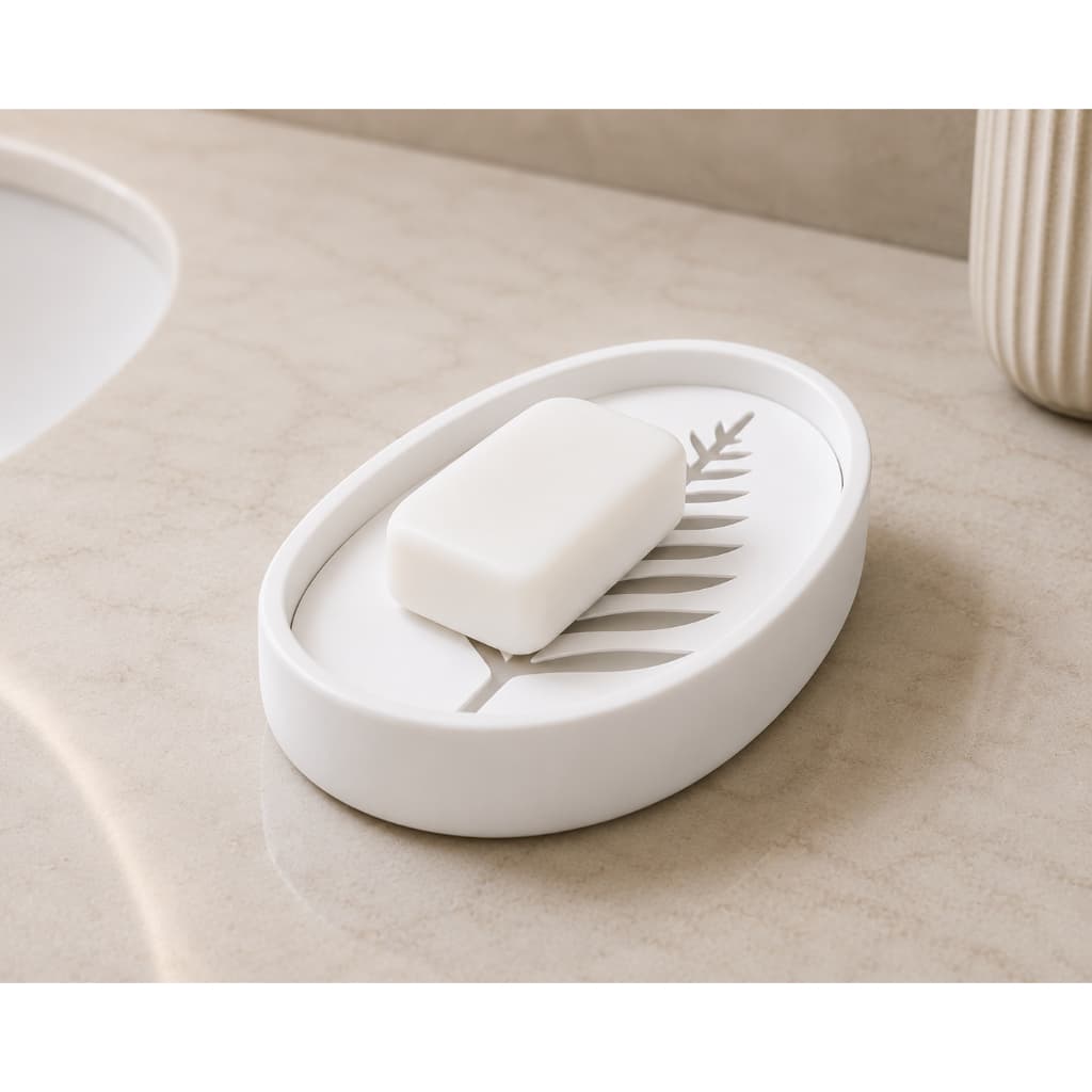 Kit Saboneteira Drenante + 2 Suportes Porta Toalha Luxo para Banheiro Organizador Decorativo