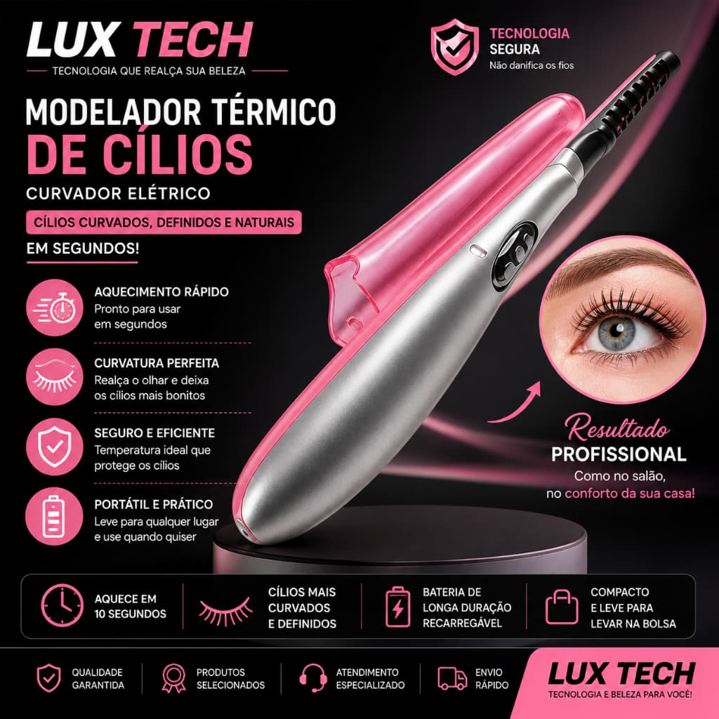 Modelador Termico de Cilios Curvador Eletrico