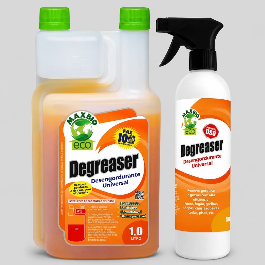 Kit Degreaser Maxbio Desengordurante Multissuperficie Concentrado Remoção De Gordura Limpeza