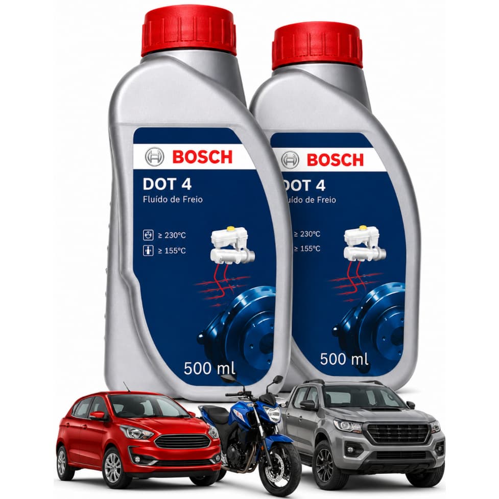 Fluido Sintético Freio Hidráulico Bosch FF4300 DOT 4 500ml