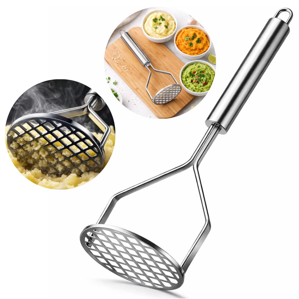 Amassador Batatas Espremedor Legumes Multiuso Aço Ixox