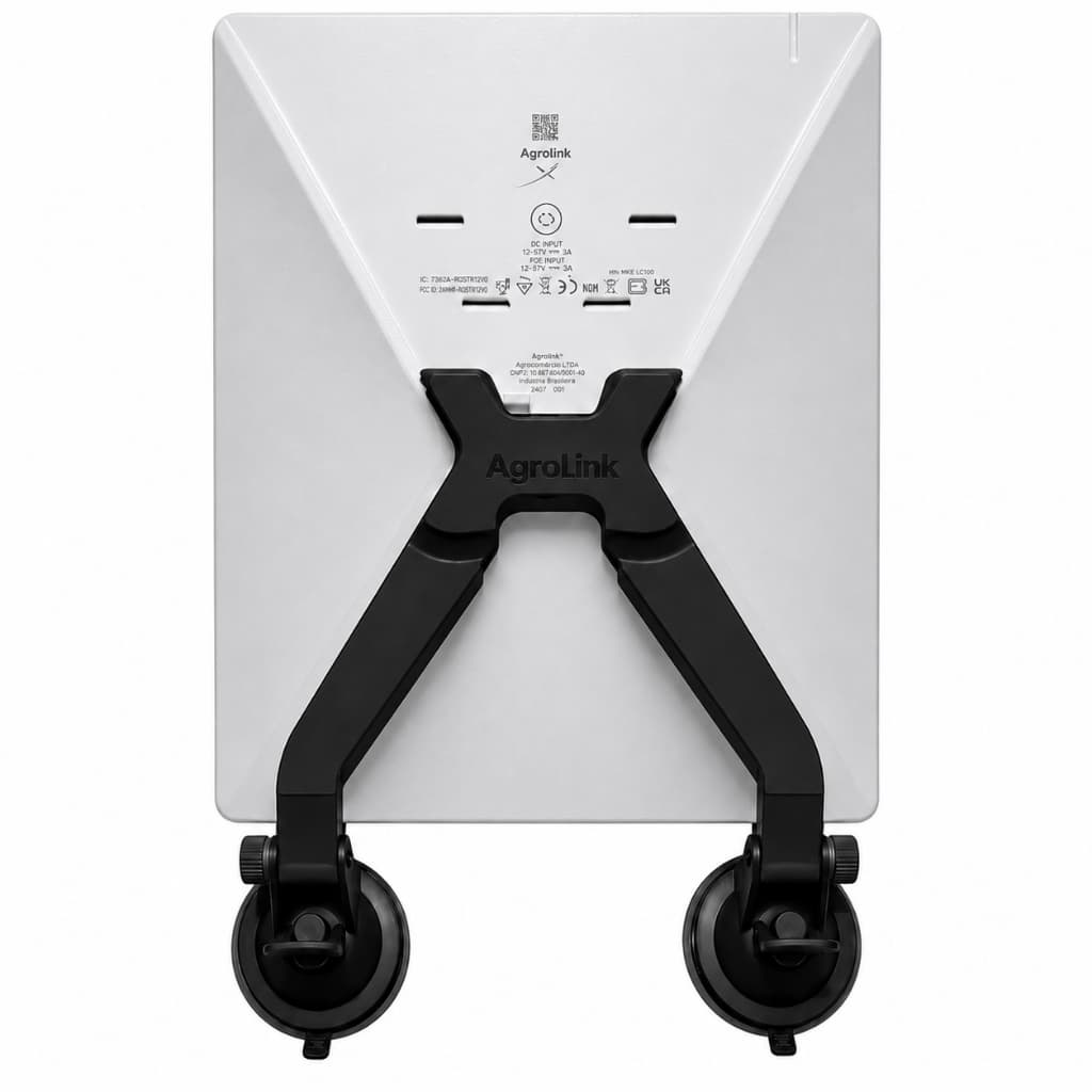 Suporte De Parabrisa Para Starlink Mini Preto Fosco ou cinza 2 Ventosas Ultra Firme- Full Shopee