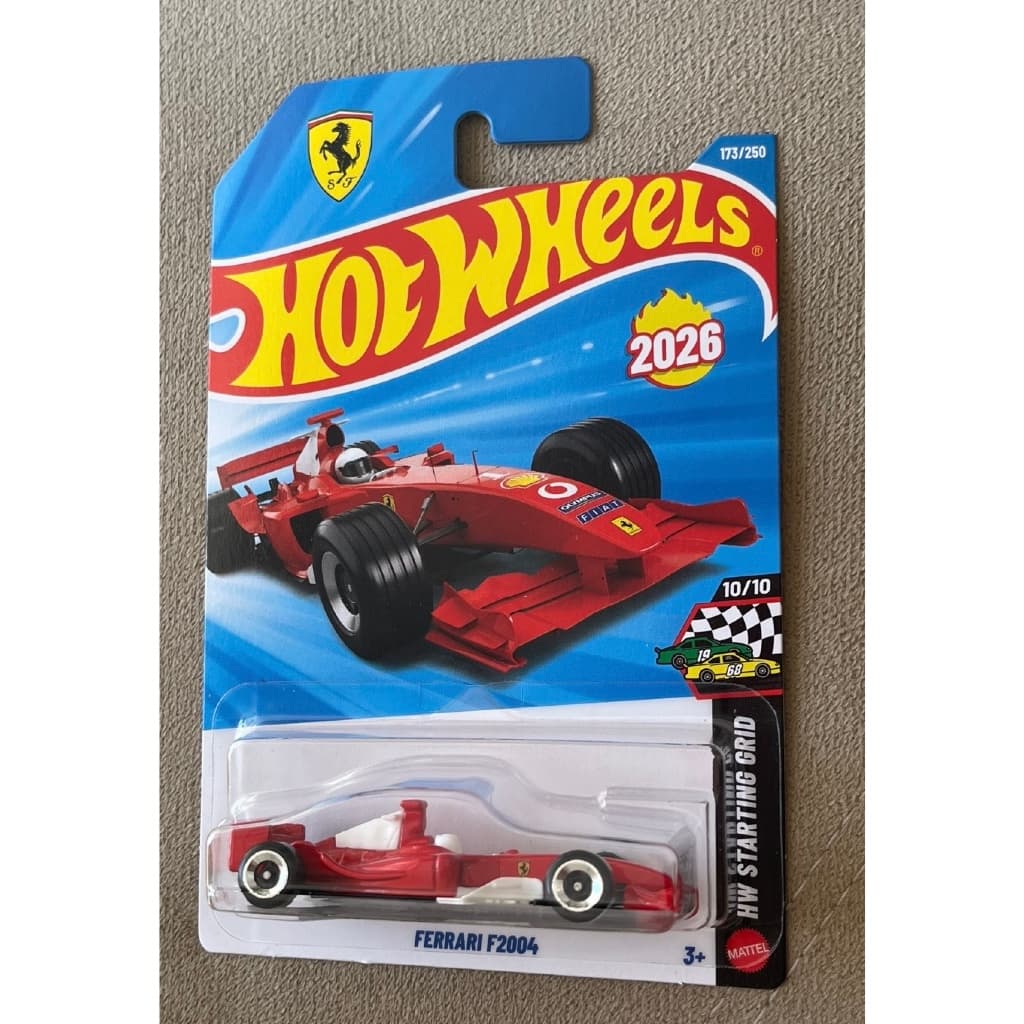 Carrinho Miniatura Hot Wheels Ferrari F2004 Lote M