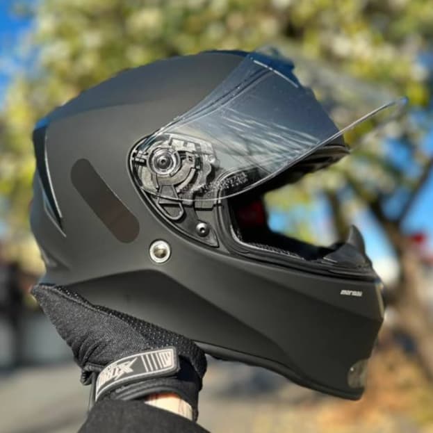 CAPACETE MORMAII M1 ORIGIN DESIGN MODERNO PRETO FOSCO CERTIFICADO MASCULINO FEMININO ALTA PERFORMANCE  ORIGINAL