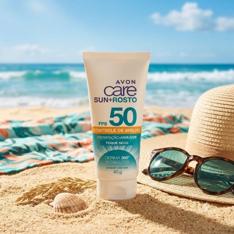 Protetor Solar Facial Avon Care Sun+ Rosto FPS 50 – 40g
