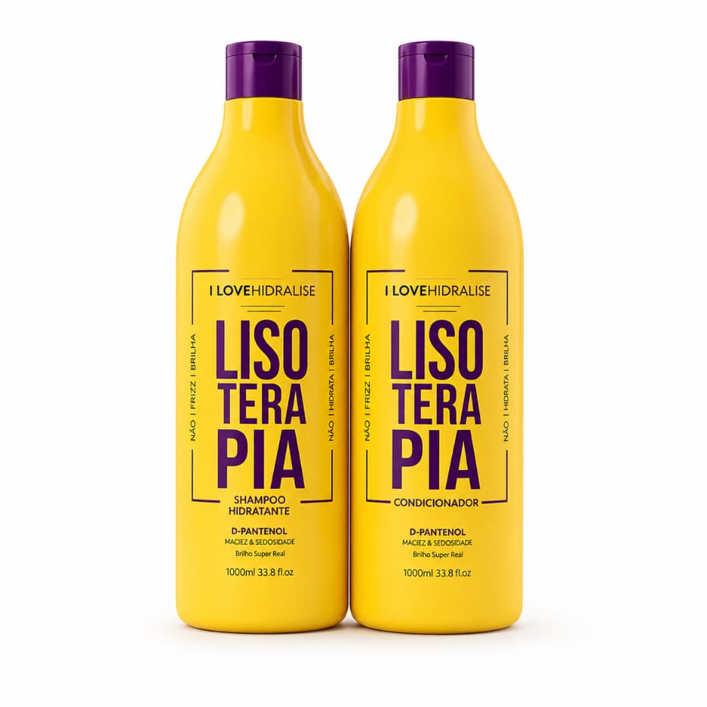 Kit Hidralise LisoTerapia Shampoo + Condicionador 1000ml Cabelos Lisos