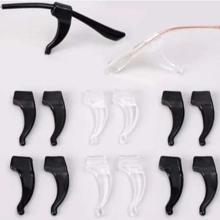 Gancho de Orelha para Óculos em Silicone | Suporte Antideslizante para Armação de Grau e Sol