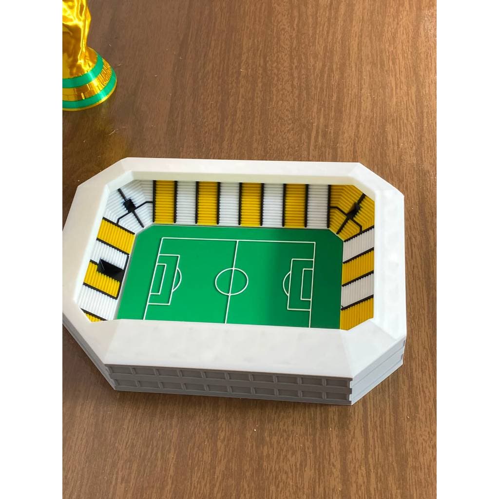 Maquete Estádio Heriberto Hülse 24cm | Miniatura rica em detalhes, decoração premium, presente para torcedores